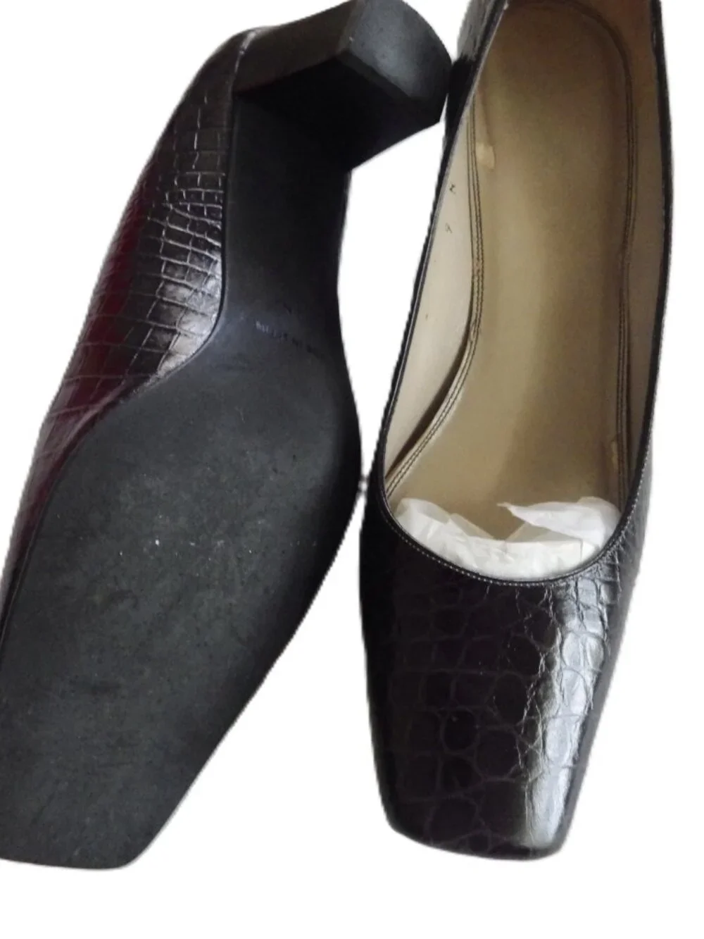 Vintage Talbots Black Leather 